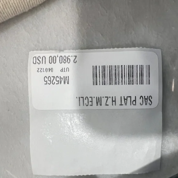 Auth LOUIS VUITTON Monogram Eclipse Sac Plat Horizontal Zippe M45265 - Picture 4 of 5